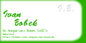 ivan bobek business card